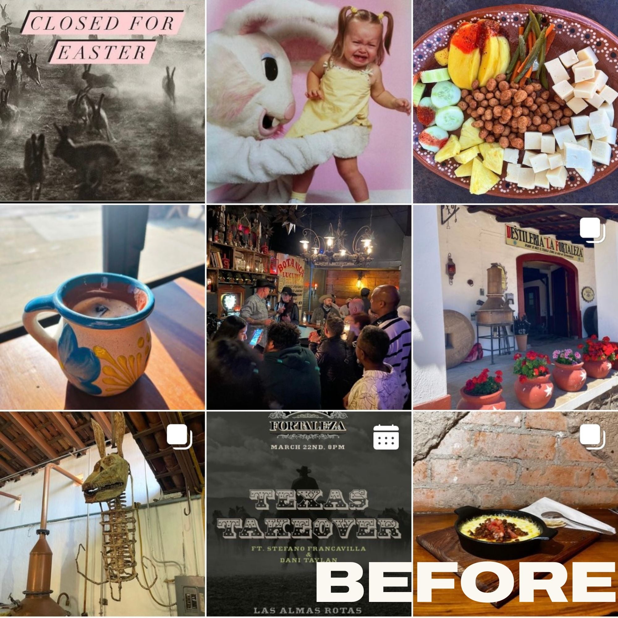 Las Almas Rotas Instagram feed before Brand Rich social media management.