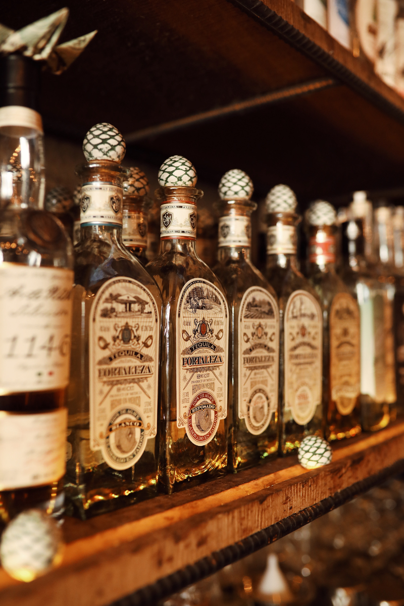 Las Almas Rotas social media content shoot highlighting Fortaleza tequila.